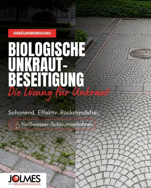 Unkraut auf Gehwegen und Parkplätzen? Wir haben die Lösung – ganz ohne Chemie. 🌿

Mit dem Heißwasser-Schaumverfahren beseitigen wir Unkraut biologisch, schonend und nachhaltig. Kein Gift, keine Rückstände: Dafür saubere Flächen, die sich sehen lassen können.

Ideal für Firmengelände, Kommunen, Hausverwaltungen und Privatgrundstücke.
📍 Paderborn und Umgebung 📞 Beratung gewünscht? Melde dich bei uns – Link in der Bio.

#Gartenpflege #Paderborn #OWL #JolmesGruppe