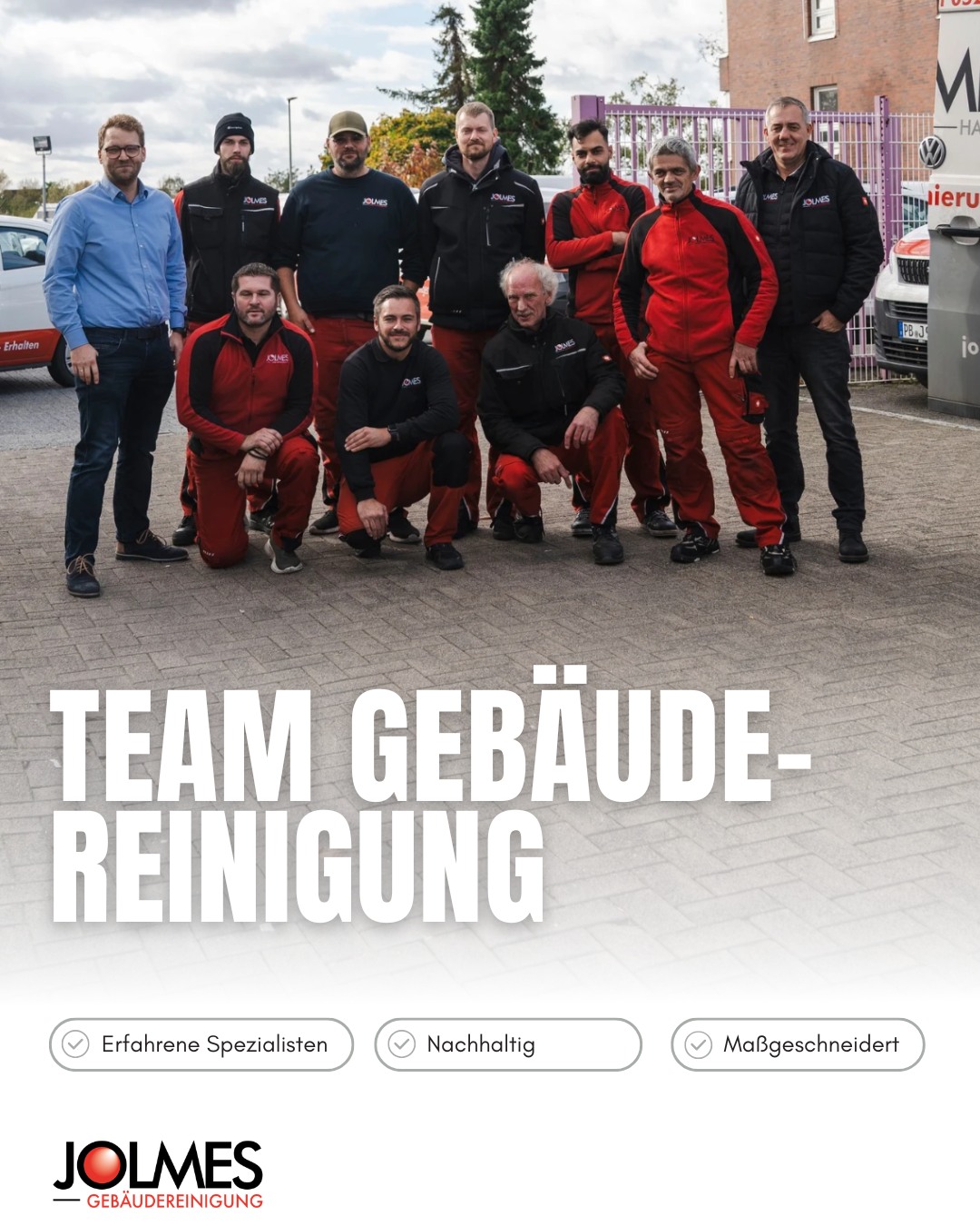 Team Gebäudereinigung!

Unser Gebäudereinigungsteam zeigt jeden Tag, wie wichtig ein gutes Miteinander ist. Denn starke Leistungen entstehen dort, wo Menschen sich gegenseitig unterstützen und gemeinsam Verantwortung übernehmen.

Ob Unterhaltsreinigung, Glasreinigung oder besondere Einsätze: Sie sind zuverlässig, flexibel und immer gemeinsam im Einsatz.

📍Paderborn und Umgebung

 Du möchtest dein individuelles Projekt besprechen? Klicke auf den Link in unserer Bio und kontaktiere uns unverbindlich!
