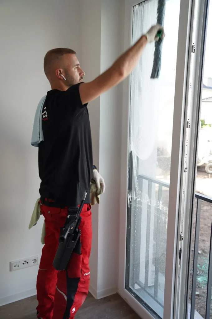 Fensterreinigung mit Einwascher